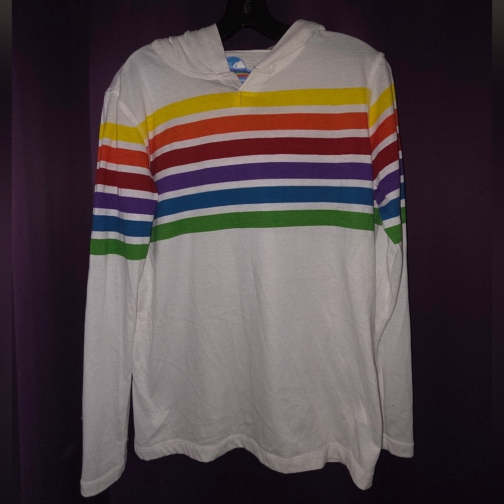 Rainbow Supermassive Striped Hoodie